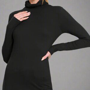 Microfiber Mock Neck Top